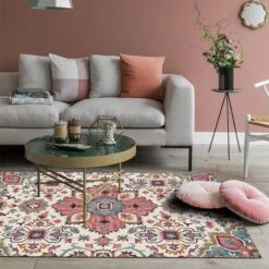 Tapis Bohème <br />Rose