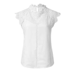 Blouse Blanche <br />Dentelle Bohème -Mode Bohème Soldes product image 921633139