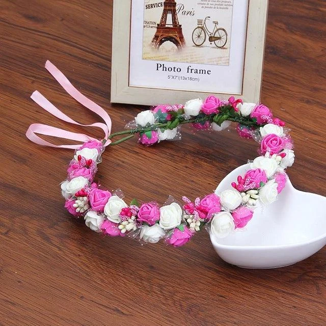 Couronne De Fleurs <br />Bébé Fille 3 Couronne De Fleurs <br />Bébé Fille