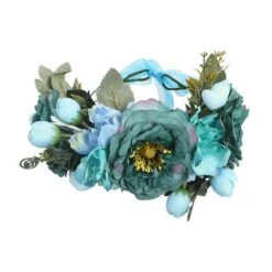 Couronne De Fleurs <br />Aquarelle Bleu