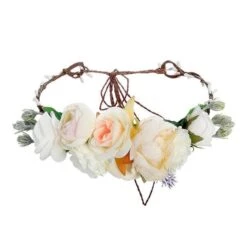 Couronne De Fleurs <br />Blanches Cheveux